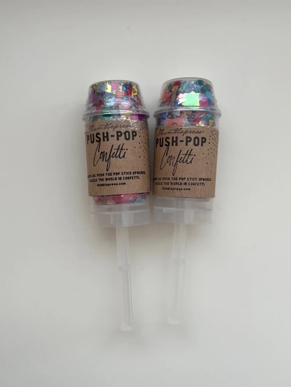 Confetti party favors poppers birthday graduation wedding baby shower celebrate